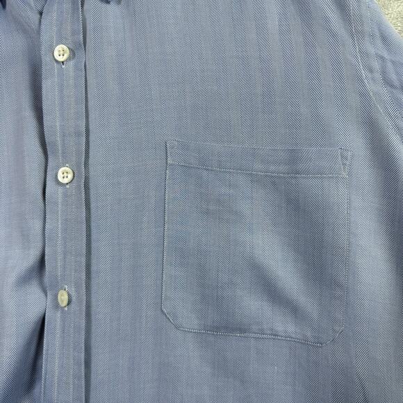 Turnbull & Asser Men's Dress Shirt XL?*READ Blue Classic Luxury Button Down - Picture 12 of 16